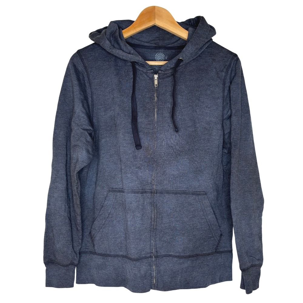 The Mountain Anne Stokes Collection Snowy Owl Graphic Zip Up Hoodie Women's Sz S